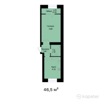 ЖК Kolsai — 1-ком 46,5 м² (null)