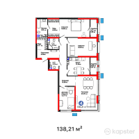 ЖК Verdi — 4-ком 138.2 м² (от 107,250,960 тг)