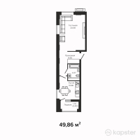 ЖК Sunset Avenue — 1-ком 49.9 м² (от 28,669,500 тг)