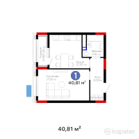 ЖК Arena Style — 1-ком 40.8 м² (от 25,098,150 тг)