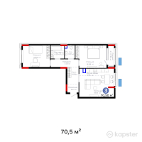 ЖК Arena Style — 3-ком 70.5 м² (от 30,808,500 тг)