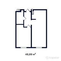 ЖК Atlant — 1-ком 48.9 м² (от 13,689,200 тг)