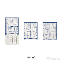 ЖК AQSAI RESORT — 5-ком 194 м² (от 67,900,000 тг)