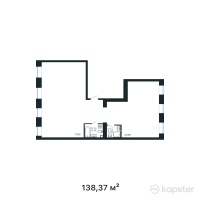 ЖК GAKKU — 4-ком 138.4 м² (от 87,173,100 тг)