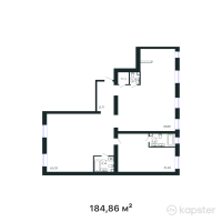 ЖК GAKKU — 4-ком 184.9 м² (от 87,438,780 тг)