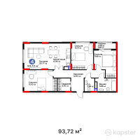 ЖК SANDI — 4-ком 93.7 м² (от 34,957,560 тг)