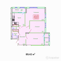 ЖК София — 3-ком 89,4 м² (null)