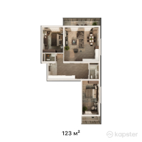 ЖК Nest Grand — 3-ком 123 м² (null)