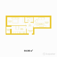ЖК Ainabulaq — 2-ком 65 м² (null)