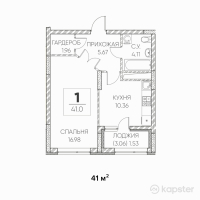 ЖК Q-Life — 1-ком 41 м² (null)