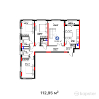 ЖК Darmen — 4-ком 113 м² (от 54 554 850 тг)