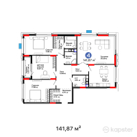 ЖК GreenLine. Aurora — 4-ком 141,9 м² (от 98 032 170 тг)