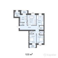 ЖК ALASH — 4-ком 123 м² (от 28 290 000 тг)