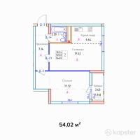 ЖК SANCY — 2-ком 54 м² (null)