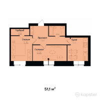ЖК Onyx — 2-ком 51,1 м² (null)