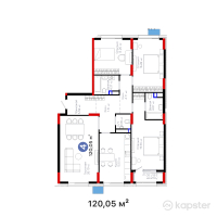 ЖК Arena Style — 4-ком 120,1 м² (от 65 806 608 тг)