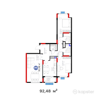 Бигвилль Sapa.4LIFE — 3-ком 92,5 м² (от 42 881 127 тг)
