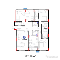 ЖК Atlant Unique — 5-ком 193 м² (от 168 216 807 тг)