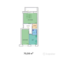 ЖК Optima — 2-ком 70,8 м² (от 18 408 000 тг)