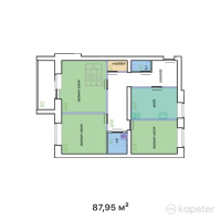 ЖК Optima — 3-ком 88 м² (от 22 867 000 тг)