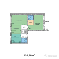 ЖК Optima — 3-ком 103,3 м² (от 26 852 800 тг)