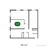 ЖК Abai Eli — 2-ком 78,7 м² (от 31 480 000 тг)
