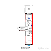 ЖК Grand Park. Terra — 2-ком 52,4 м² (от 23 716 224 тг)