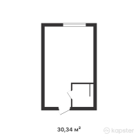 ЖК La Mer — 1-ком 30,3 м² (от 9 071 660 тг)