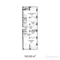 ЖК Grace Garden — 4-ком 143 м² (от 142 950 000 тг)