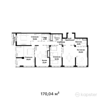 ЖК Grace Garden — 4-ком 170 м² (от 170 040 000 тг)