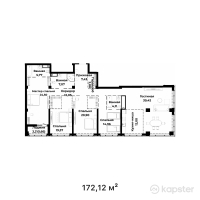 ЖК Grace Garden — 5-ком 172,1 м² (от 172 140 000 тг)