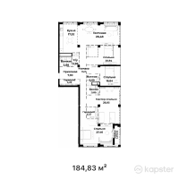 ЖК Grace Garden — 5-ком 184,8 м² (от 184 830 000 тг)