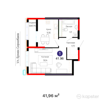 ЖК New City Life — 1-ком 42 м² (от 17 203 600 тг)