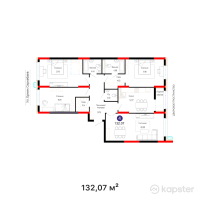 ЖК New City Life — 4-ком 132,1 м² (от 50 186 600 тг)