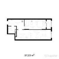 ЖК Rayan Park — 2-ком 57,2 м² (от 20 602 800 тг)