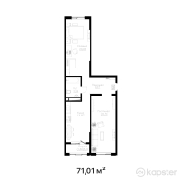 ЖК Rayan Park — 2-ком 71 м² (от 25 563 600 тг)