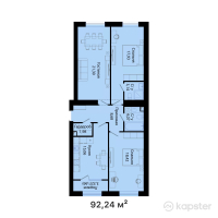 ЖК DAUYS — 3-ком 92,2 м² (от 42 015 320 тг)