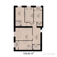ЖК DAUYS — 4-ком 129,9 м² (от 60 802 560 тг)