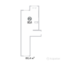 ЖК Alau — 2-ком 80,4 м² (от 37 369 920 тг)