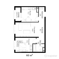 ЖК Olympic Park — 2-ком 60 м² (от 30 636 000 тг)