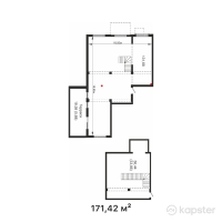 КД Dostyq 300 — 4-ком 171,4 м² (от 351 411 000 тг)