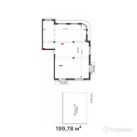 КД Dostyq 300 — 4-ком 199,8 м² (от 439 516 000 тг)