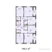 ЖК Tokyo — 5-ком 155,7 м² (от 85 635 000 тг)