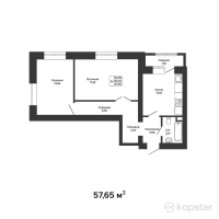 ЖК Green House Premium — 2-ком 57.7 м² (от 24,501,400 тг)