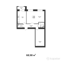 ЖК Green House Premium — 2-ком 69 м² (от 29,316,500 тг)