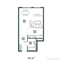 ЖК East Life — 1-ком 40 м² (от 13 800 000 тг)