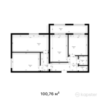 ЖК Капитал Бизнес — 3-ком 100,8 м² (от 43 326 800 тг)