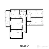 ЖК Капитал Бизнес — 5-ком 127,1 м² (от 54 631 500 тг)