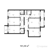 ЖК Капитал Бизнес — 5-ком 151,3 м² (от 65 054 700 тг)