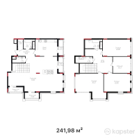 ЖК Wall Street — 5-ком 242 м² (от 130 669 200 тг)